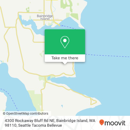 Mapa de 4300 Rockaway Bluff Rd NE, Bainbridge Island, WA 98110