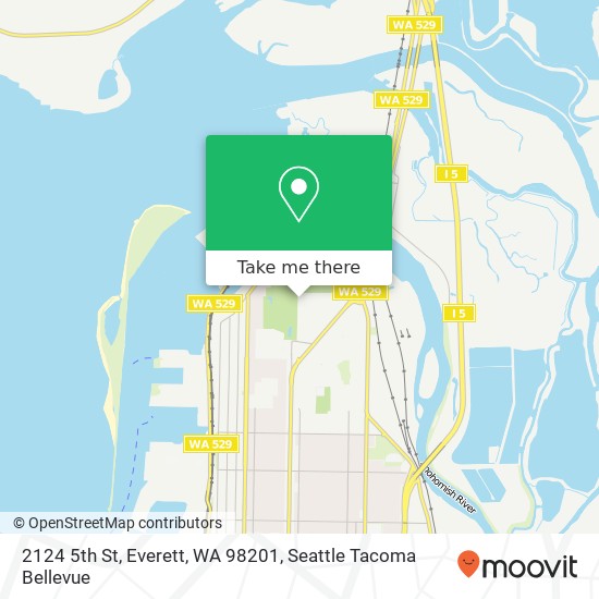 Mapa de 2124 5th St, Everett, WA 98201