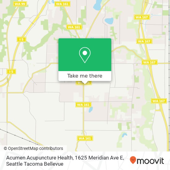 Acumen Acupuncture Health, 1625 Meridian Ave E map