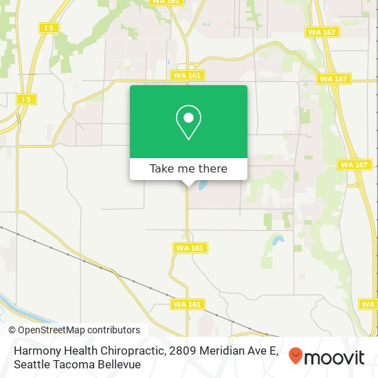 Mapa de Harmony Health Chiropractic, 2809 Meridian Ave E