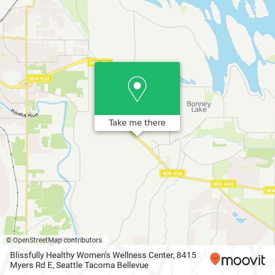 Mapa de Blissfully Healthy Women's Wellness Center, 8415 Myers Rd E