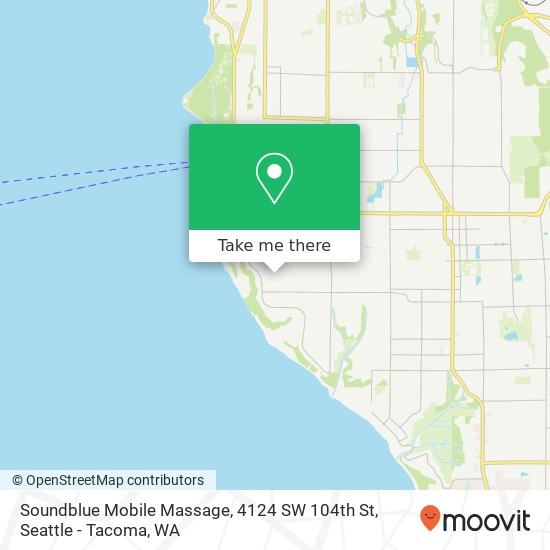 Mapa de Soundblue Mobile Massage