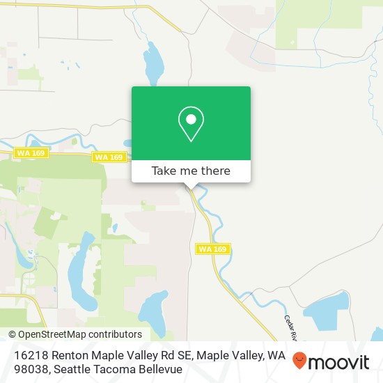 Mapa de 16218 Renton Maple Valley Rd SE, Maple Valley, WA 98038
