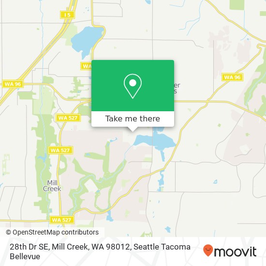 Mapa de 28th Dr SE, Mill Creek, WA 98012