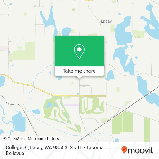 Mapa de College St, Lacey, WA 98503