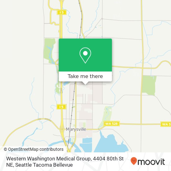 Mapa de Western Washington Medical Group, 4404 80th St NE