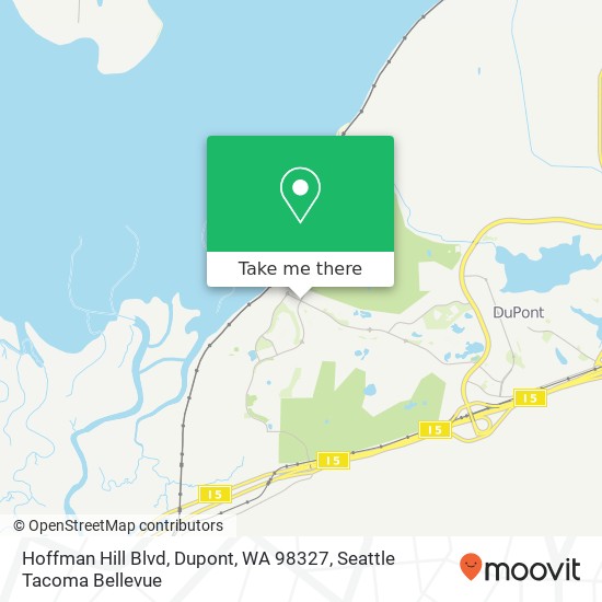 Mapa de Hoffman Hill Blvd, Dupont, WA 98327
