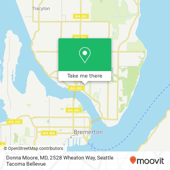 Mapa de Donna Moore, MD, 2528 Wheaton Way