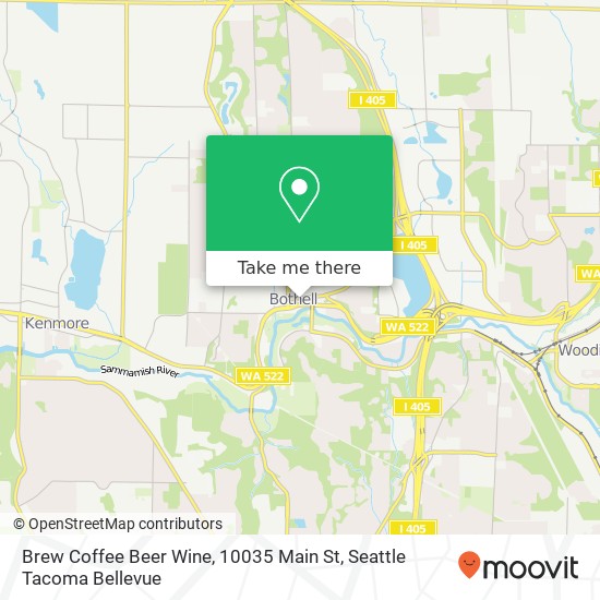 Mapa de Brew Coffee Beer Wine, 10035 Main St