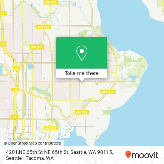 4201,NE 65th St NE 65th St, Seattle, WA 98115 map