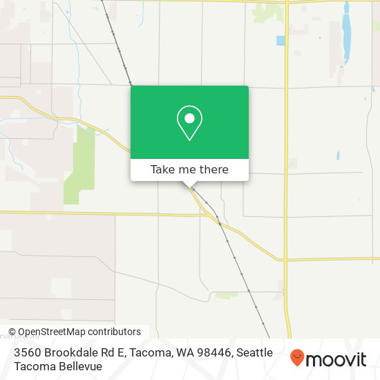 Mapa de 3560 Brookdale Rd E, Tacoma, WA 98446