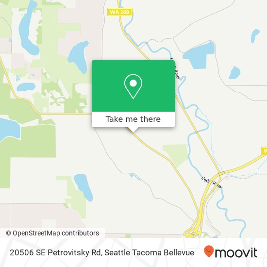 Mapa de 20506 SE Petrovitsky Rd, Maple Valley, WA 98038