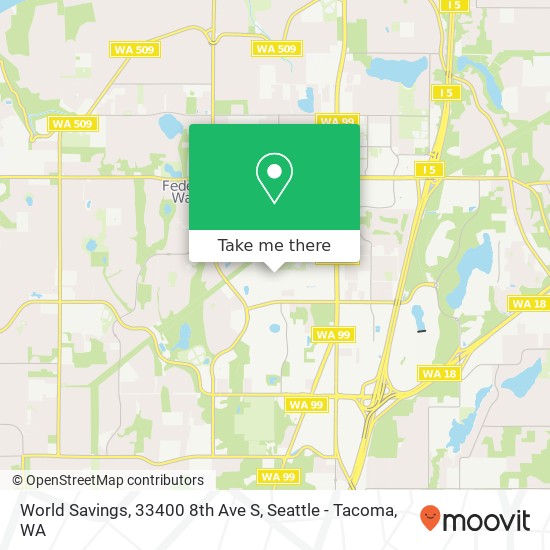 Mapa de World Savings, 33400 8th Ave S