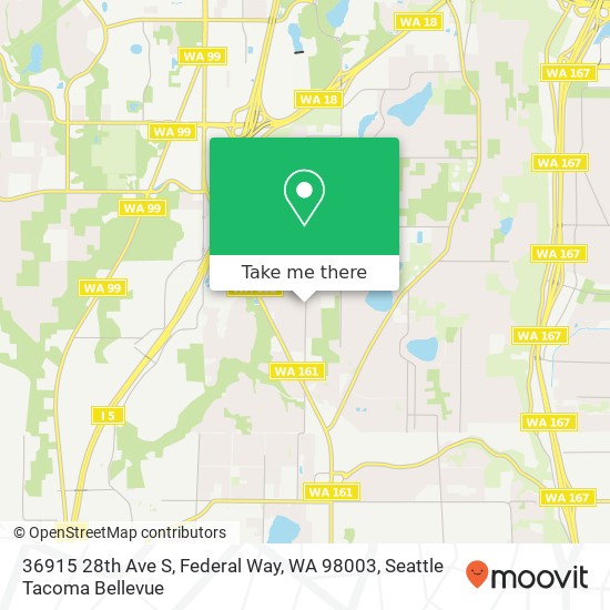 36915 28th Ave S, Federal Way, WA 98003 map