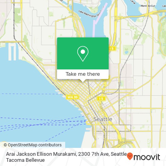 Arai Jackson Ellison Murakami, 2300 7th Ave map