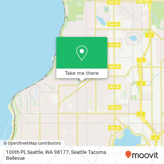 Mapa de 100th Pl, Seattle, WA 98177