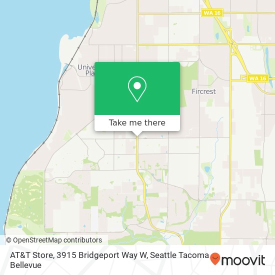 AT&T Store, 3915 Bridgeport Way W map