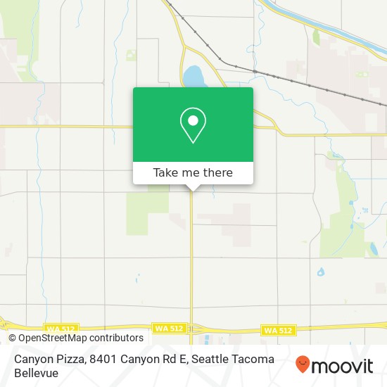 Mapa de Canyon Pizza, 8401 Canyon Rd E
