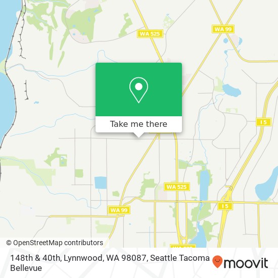 148th & 40th, Lynnwood, WA 98087 map