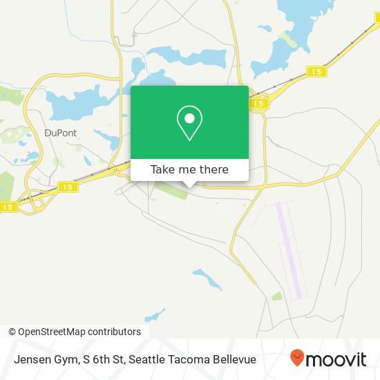 Jensen Gym, S 6th St map