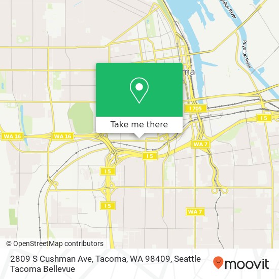2809 S Cushman Ave, Tacoma, WA 98409 map