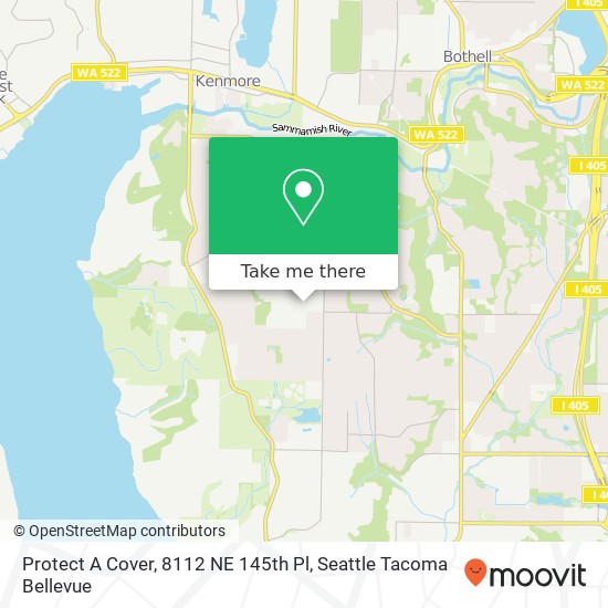 Protect A Cover, 8112 NE 145th Pl map