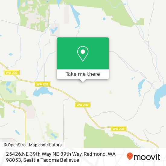 Mapa de 25426,NE 39th Way NE 39th Way, Redmond, WA 98053