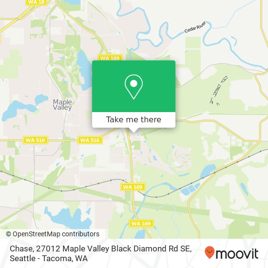 Mapa de Chase, 27012 Maple Valley Black Diamond Rd SE