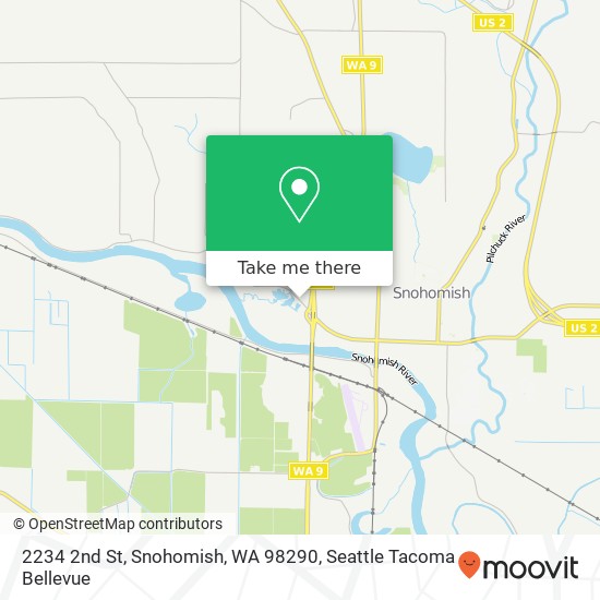 Mapa de 2234 2nd St, Snohomish, WA 98290