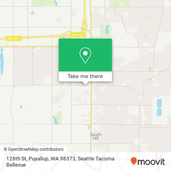 Mapa de 128th St, Puyallup, WA 98373