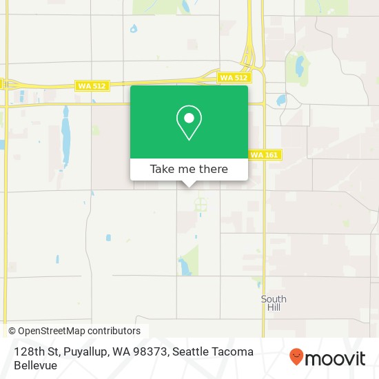 128th St, Puyallup, WA 98373 map