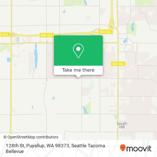 128th St, Puyallup, WA 98373 map