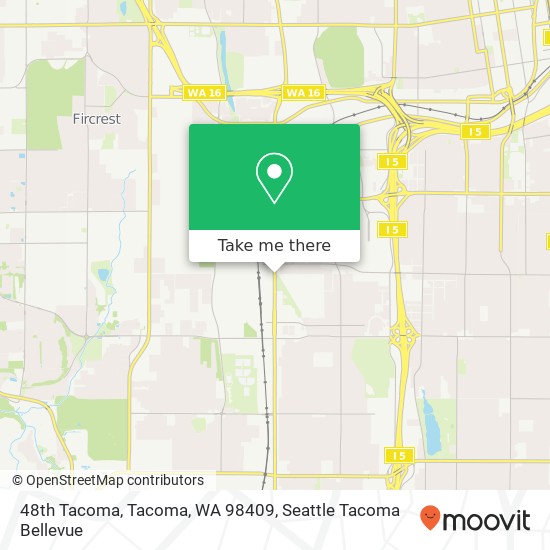 48th Tacoma, Tacoma, WA 98409 map