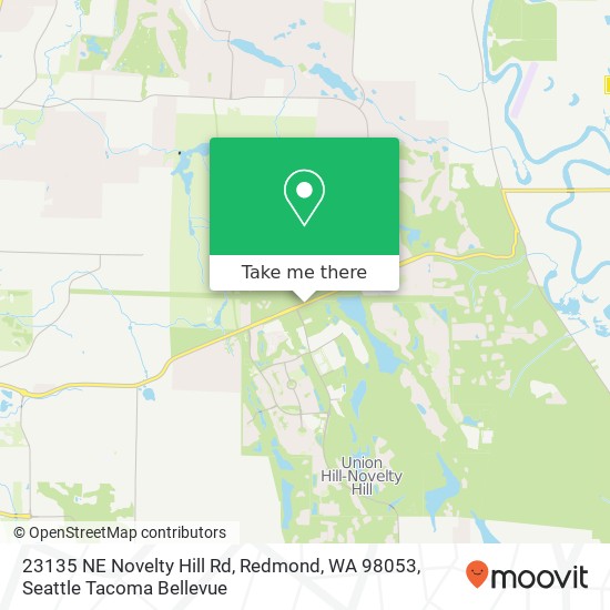 Mapa de 23135 NE Novelty Hill Rd, Redmond, WA 98053