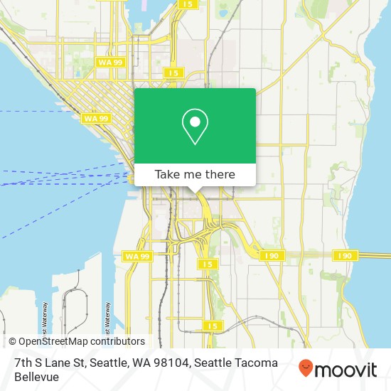 7th S Lane St, Seattle, WA 98104 map