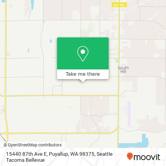 Mapa de 15440 87th Ave E, Puyallup, WA 98375