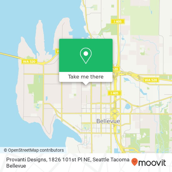 Provanti Designs, 1826 101st Pl NE map