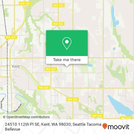 Mapa de 24510 112th Pl SE, Kent, WA 98030