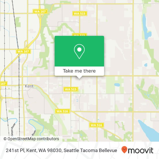 Mapa de 241st Pl, Kent, WA 98030