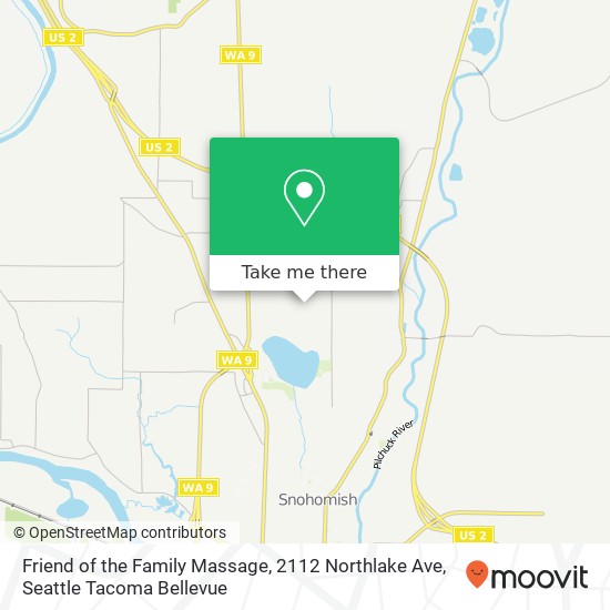 Mapa de Friend of the Family Massage, 2112 Northlake Ave
