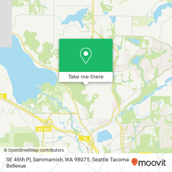 SE 46th Pl, Sammamish, WA 98075 map