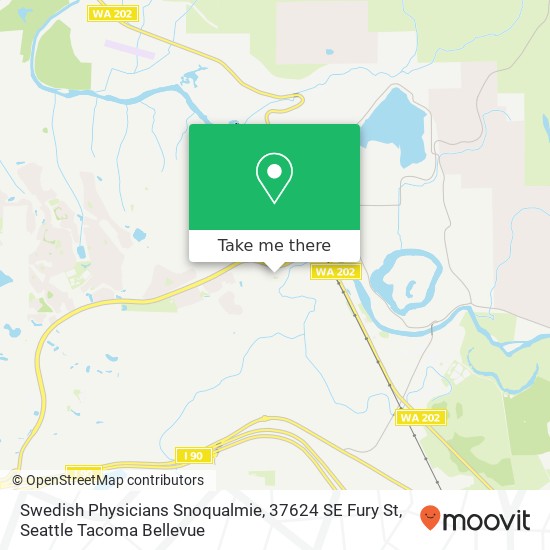 Swedish Physicians Snoqualmie, 37624 SE Fury St map