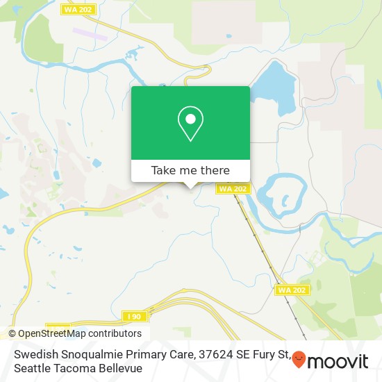 Swedish Snoqualmie Primary Care, 37624 SE Fury St map