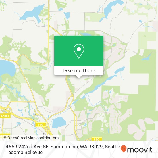 Mapa de 4669 242nd Ave SE, Sammamish, WA 98029