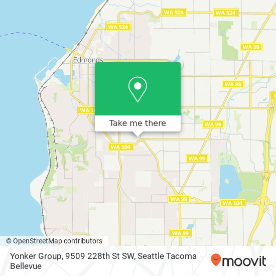 Mapa de Yonker Group, 9509 228th St SW