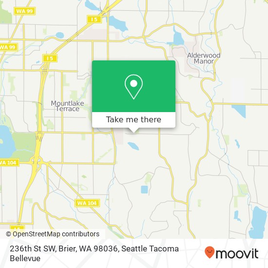 236th St SW, Brier, WA 98036 map