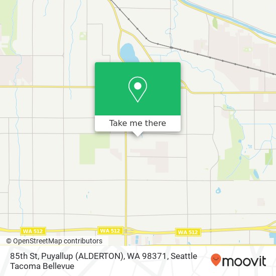 Mapa de 85th St, Puyallup (ALDERTON), WA 98371