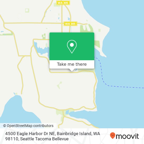 Mapa de 4500 Eagle Harbor Dr NE, Bainbridge Island, WA 98110