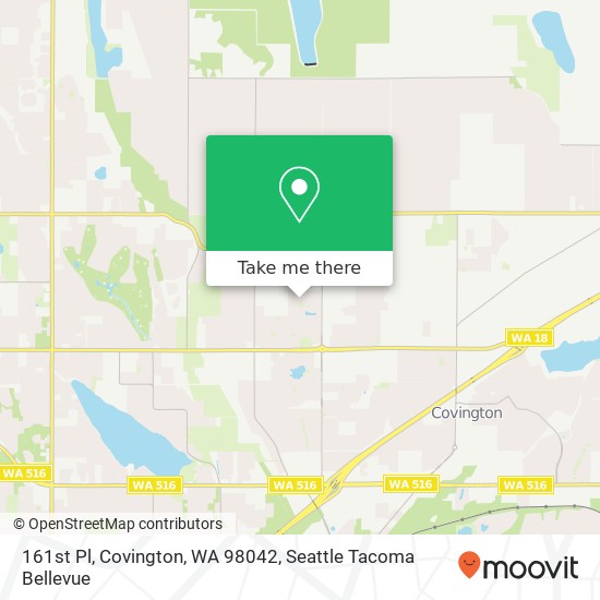 Mapa de 161st Pl, Covington, WA 98042