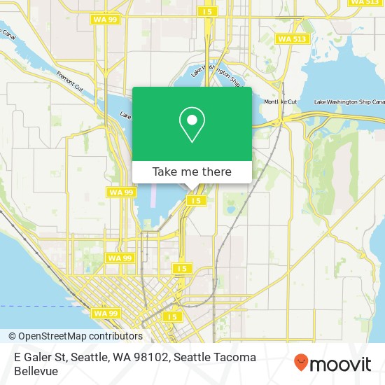 Mapa de E Galer St, Seattle, WA 98102